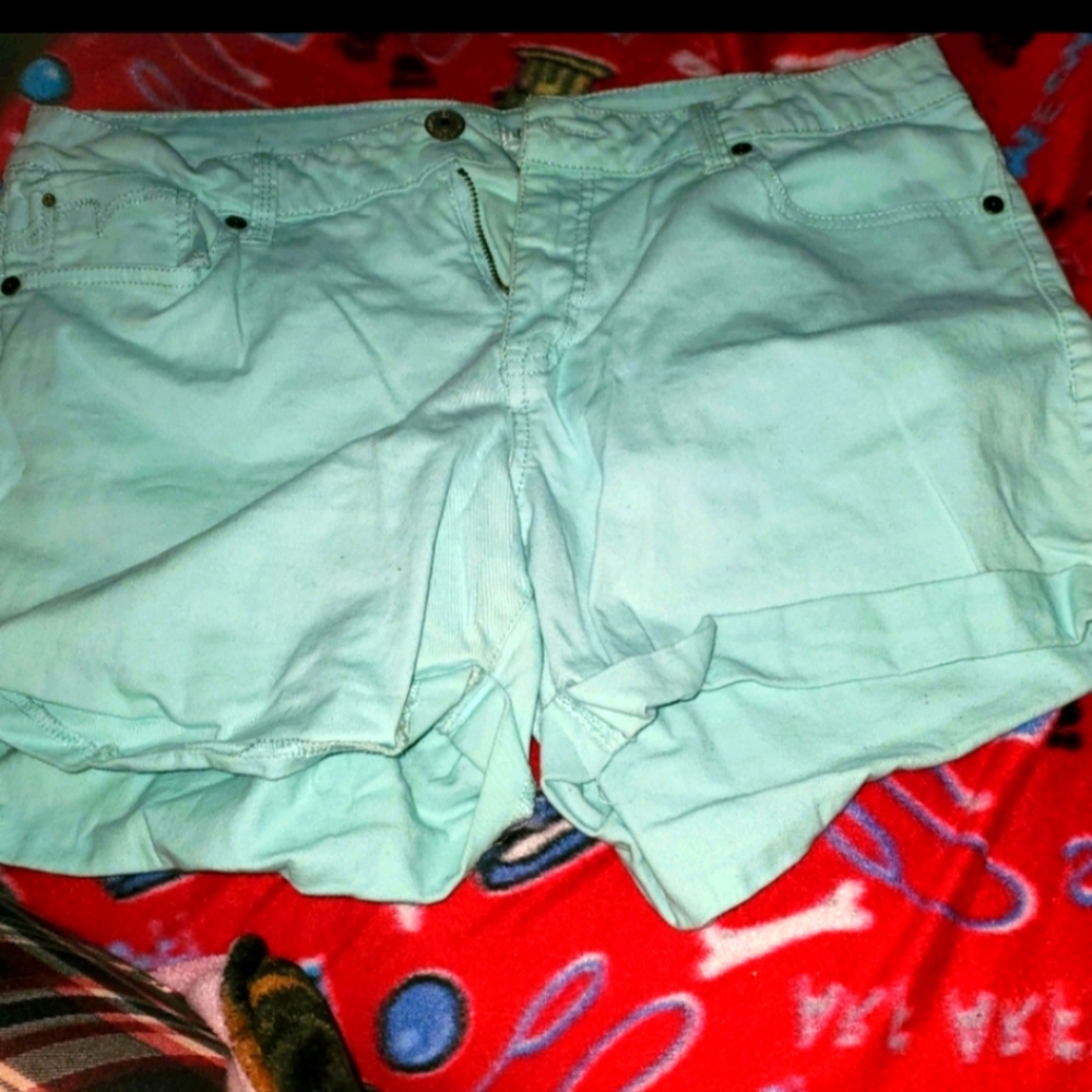 💋5/20 Faded glory blue shorts size 14